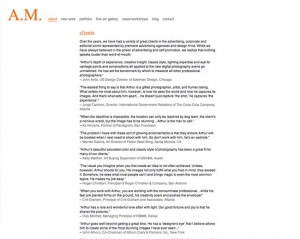 Clients page