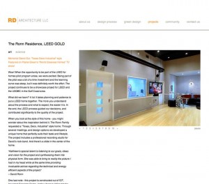 Project page with breakdown of art and science and slideshow.